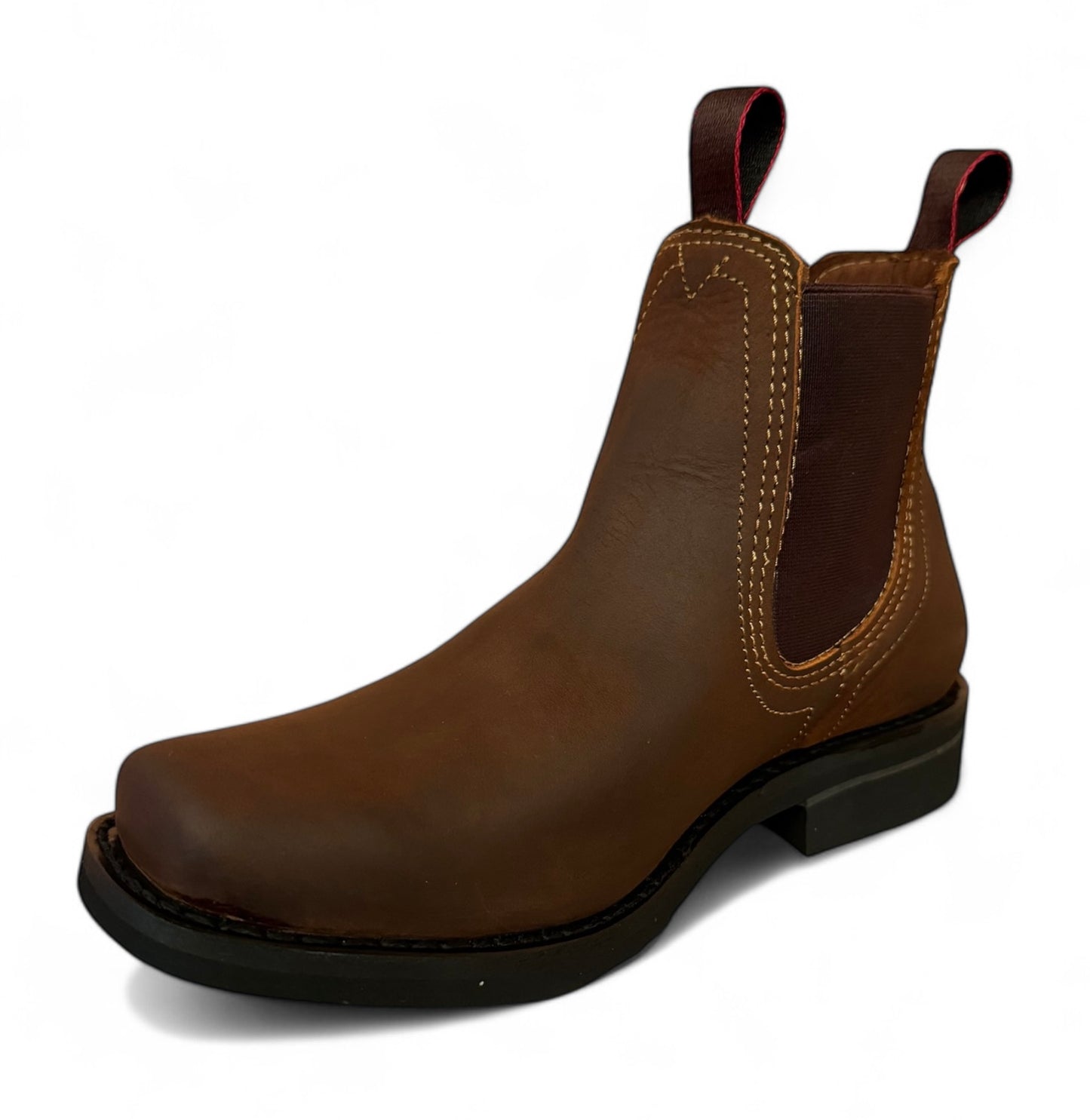 Bota Estilo Vaquero Rodeo Piel Caballero Elegante De Vestir