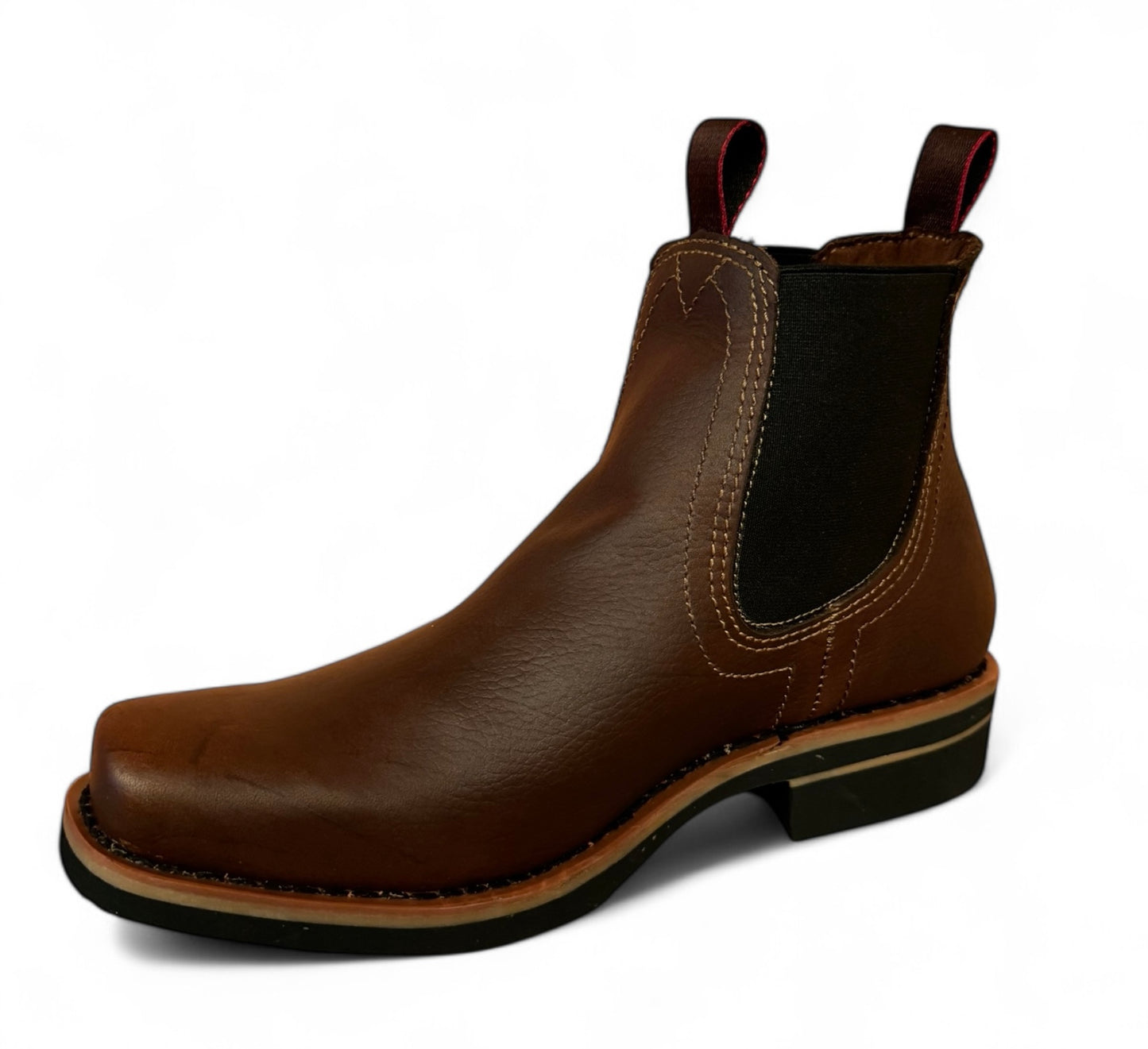 Bota Estilo Vaquero Rodeo Piel Caballero Elegante De Vestir