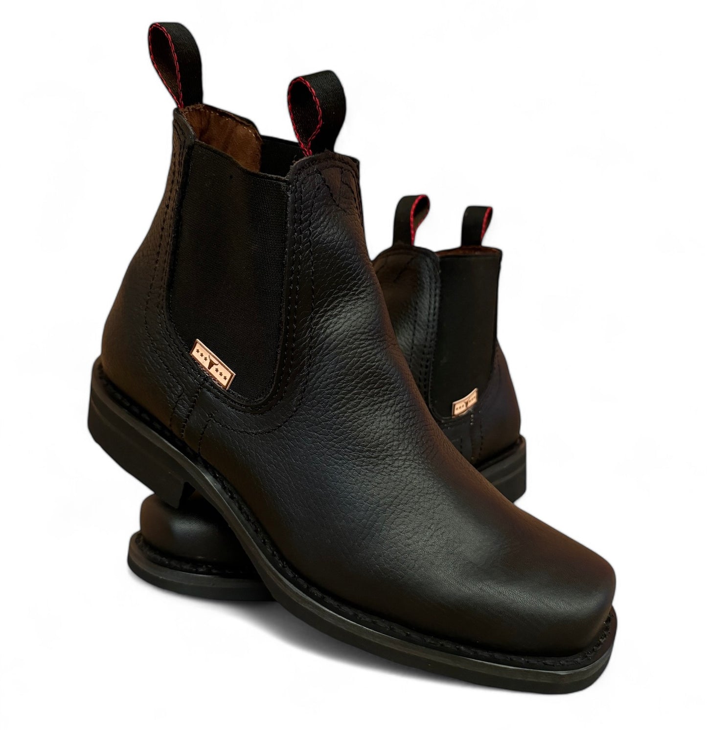 Bota Estilo Vaquero Rodeo Piel Caballero Elegante De Vestir