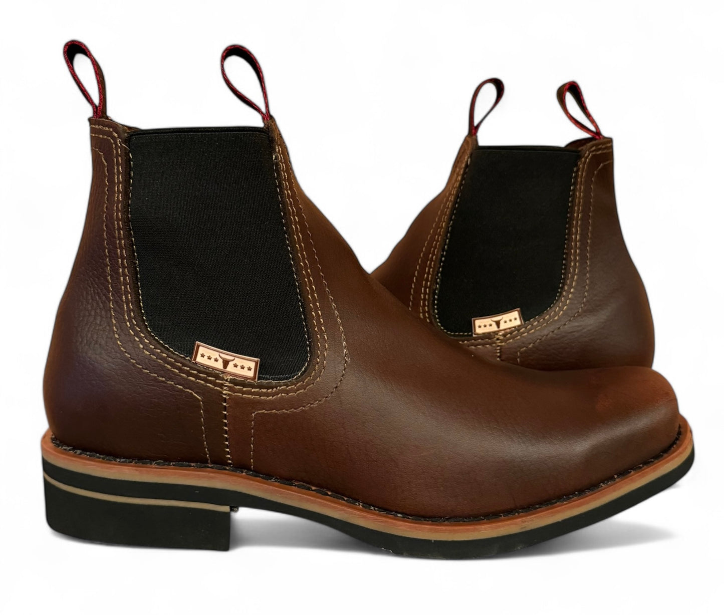 Bota Estilo Vaquero Rodeo Piel Caballero Elegante De Vestir