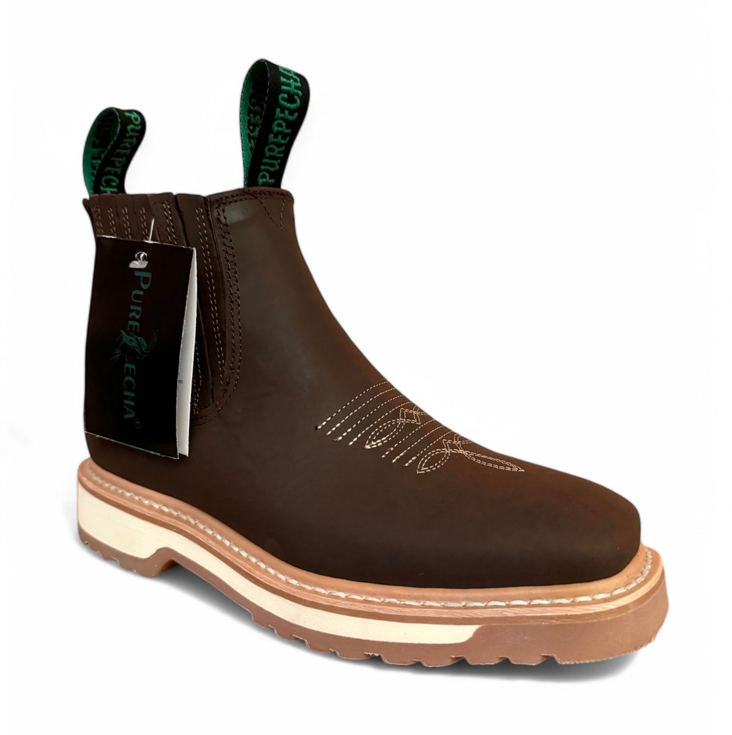 Botas Borceg0 Estilo Barbas Piel Genuina Purepecha Uso