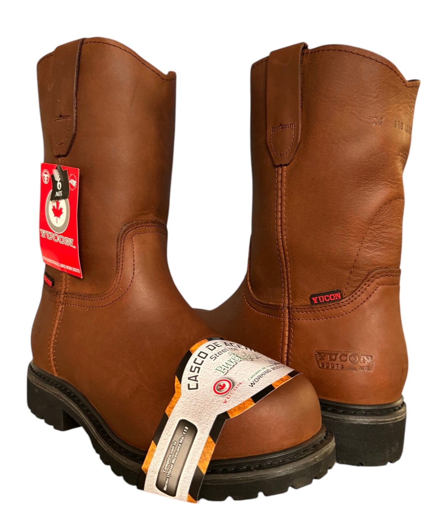 Bota Industrial Casco Acero Vaquera Caballero Purepecha