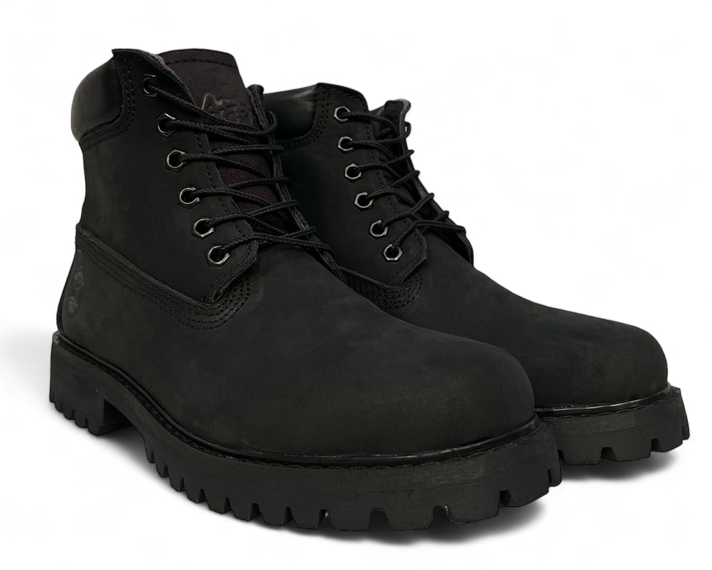 Bota Estilo Timberland Color Negro Uso Casual Uso Rudo Piel%