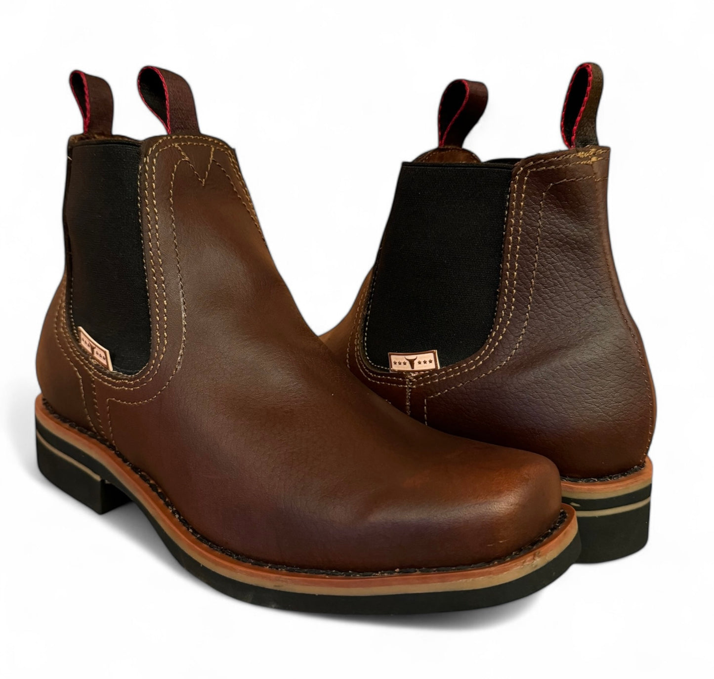 Bota Estilo Vaquero Rodeo Piel Caballero Elegante De Vestir