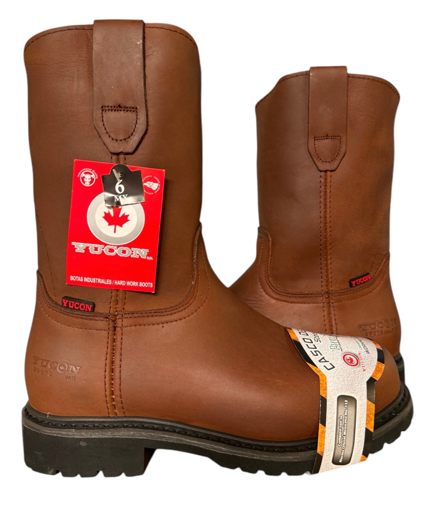 Bota Industrial Casco Acero Vaquera Caballero Purepecha