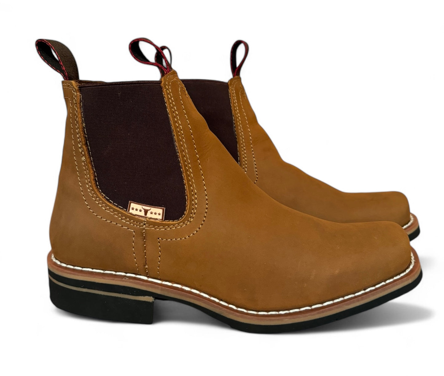 Bota Estilo Vaquero Rodeo Piel Caballero Elegante De Vestir