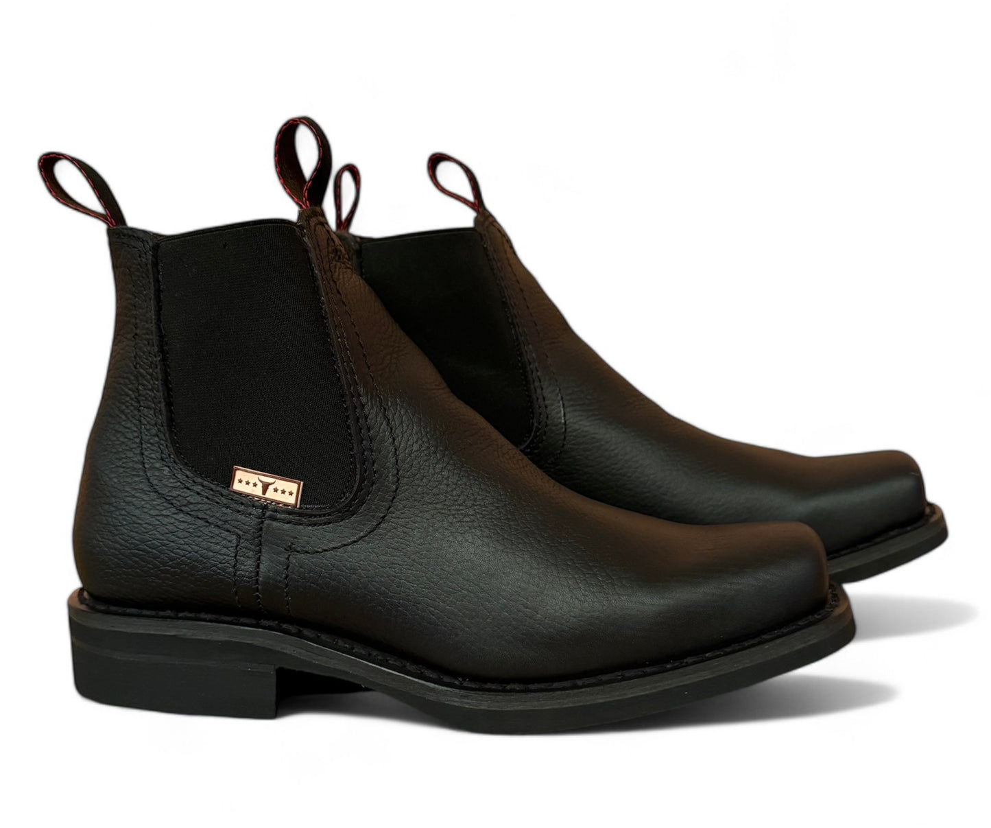 Bota Estilo Vaquero Rodeo Piel Caballero Elegante De Vestir