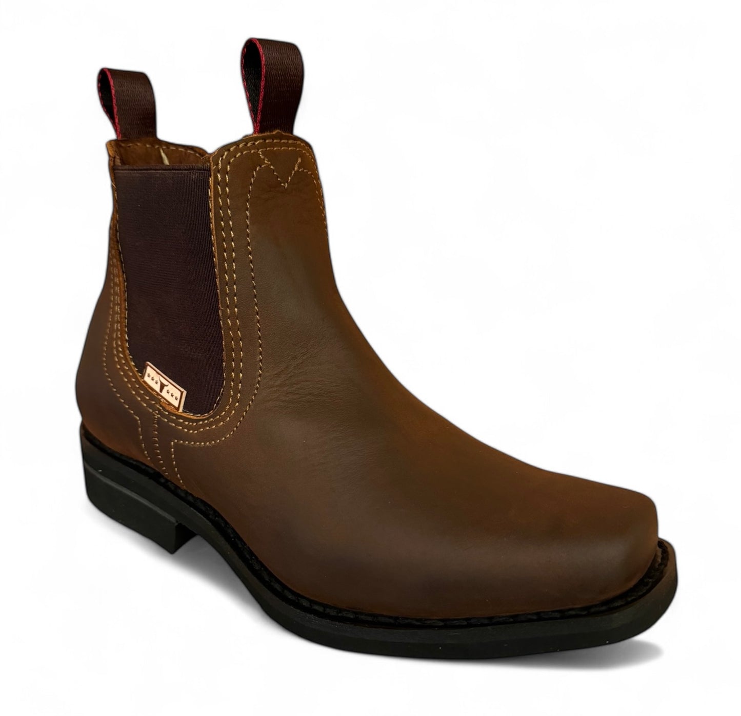 Bota Estilo Vaquero Rodeo Piel Caballero Elegante De Vestir