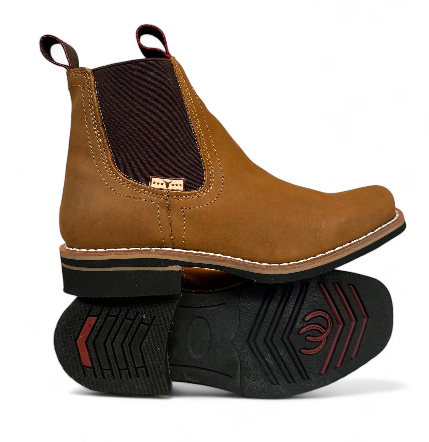 Bota Estilo Vaquero Rodeo Piel Caballero Elegante De Vestir