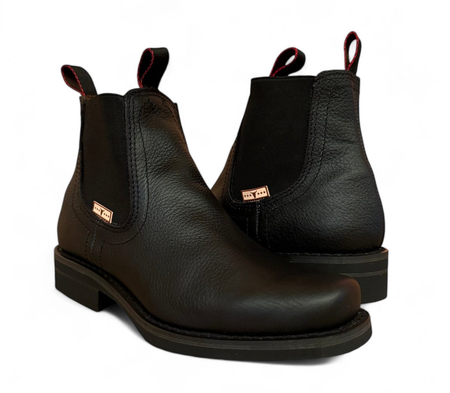 Bota Estilo Vaquero Rodeo Piel Caballero Elegante De Vestir