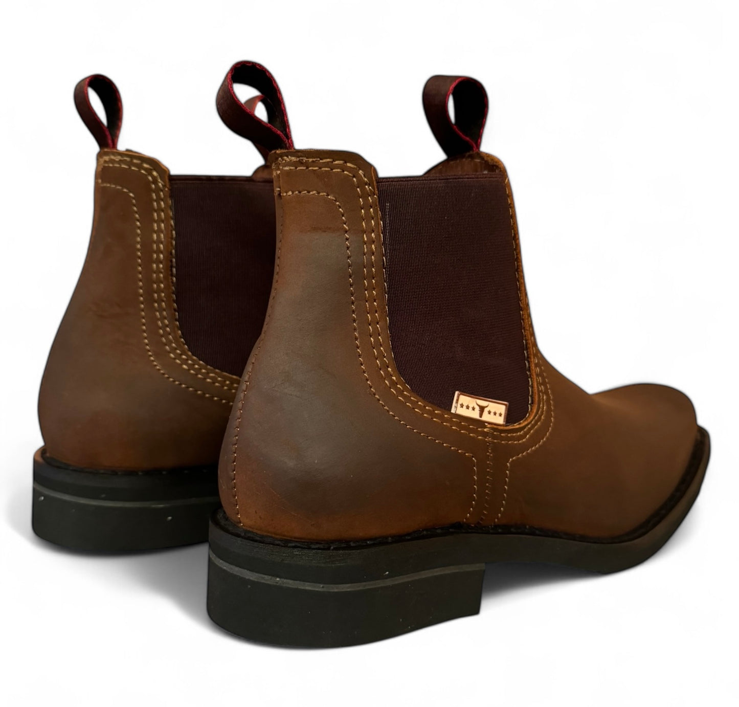 Bota Estilo Vaquero Rodeo Piel Caballero Elegante De Vestir