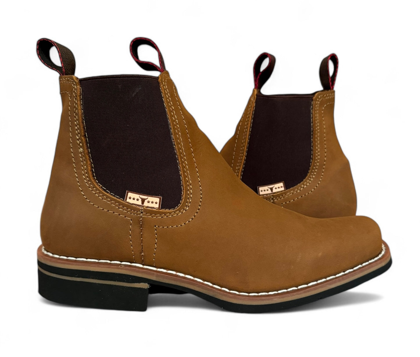 Bota Estilo Vaquero Rodeo Piel Caballero Elegante De Vestir