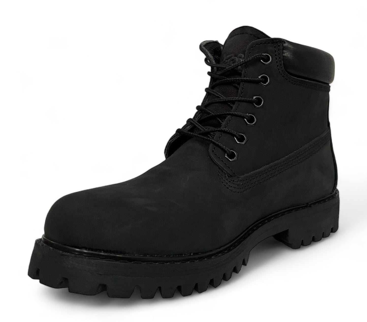 Bota Estilo Timberland Color Negro Uso Casual Uso Rudo Piel%