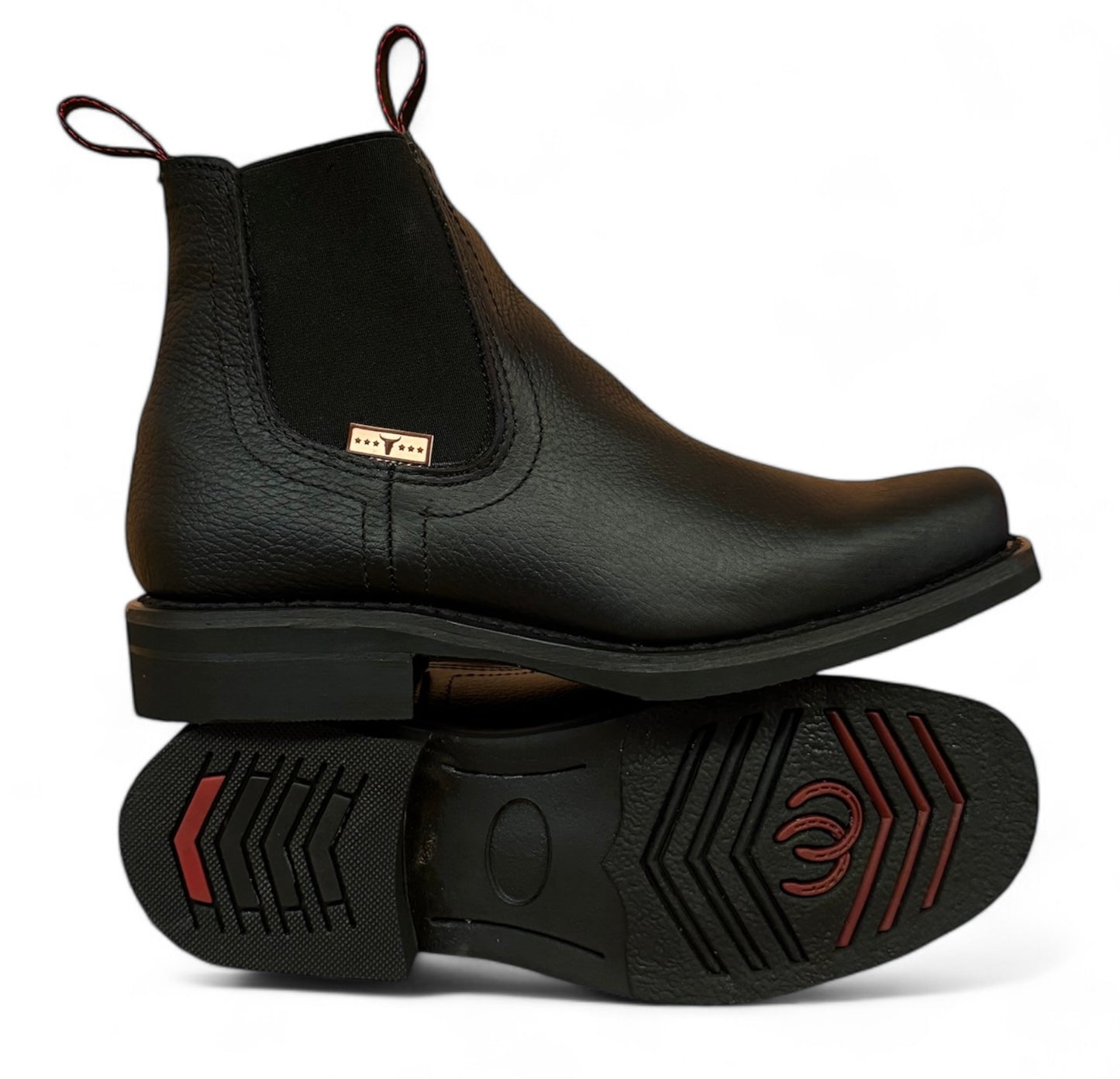 Bota Estilo Vaquero Rodeo Piel Caballero Elegante De Vestir