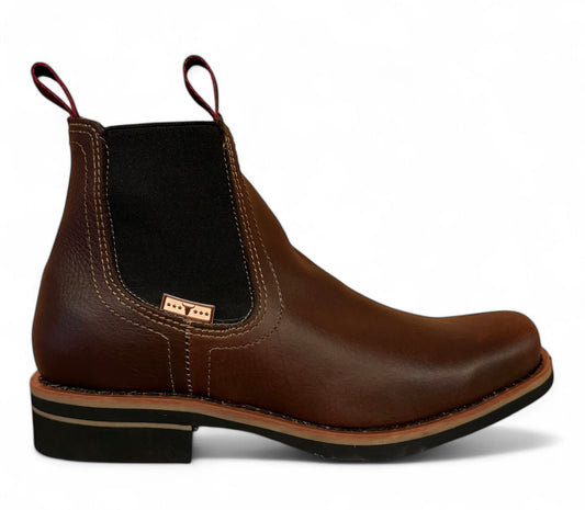 Bota Estilo Vaquero Rodeo Piel Caballero Elegante De Vestir