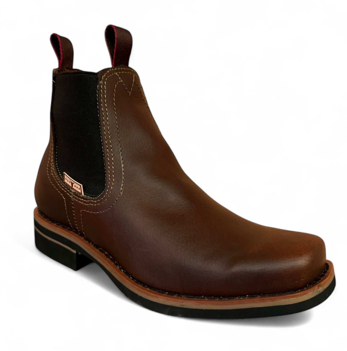 Bota Estilo Vaquero Rodeo Piel Caballero Elegante De Vestir