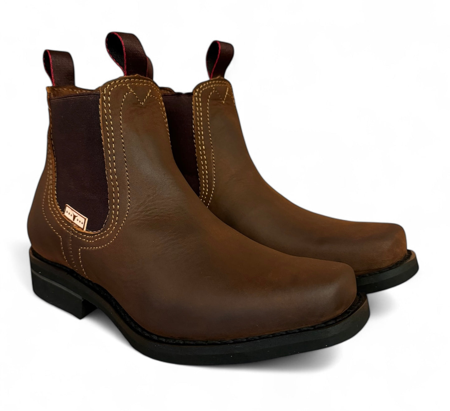 Bota Estilo Vaquero Rodeo Piel Caballero Elegante De Vestir