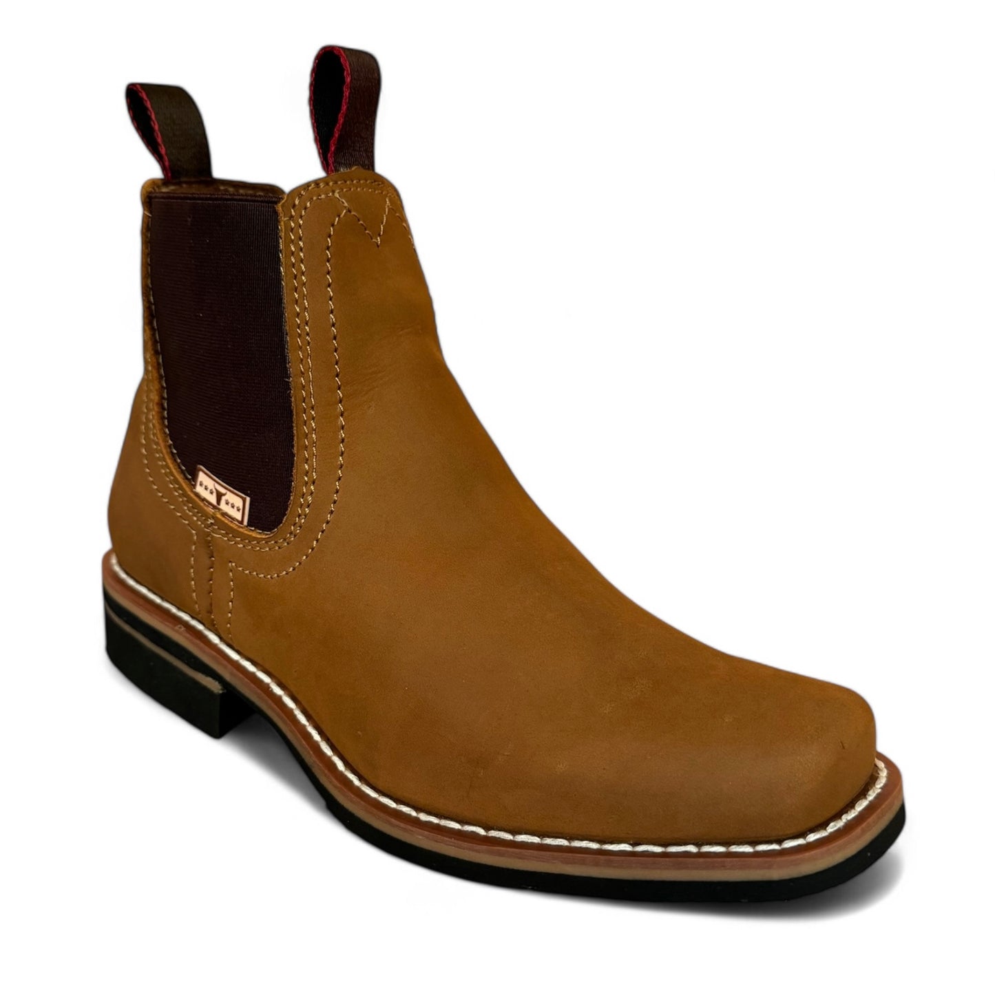 Bota Estilo Vaquero Rodeo Piel Caballero Elegante De Vestir