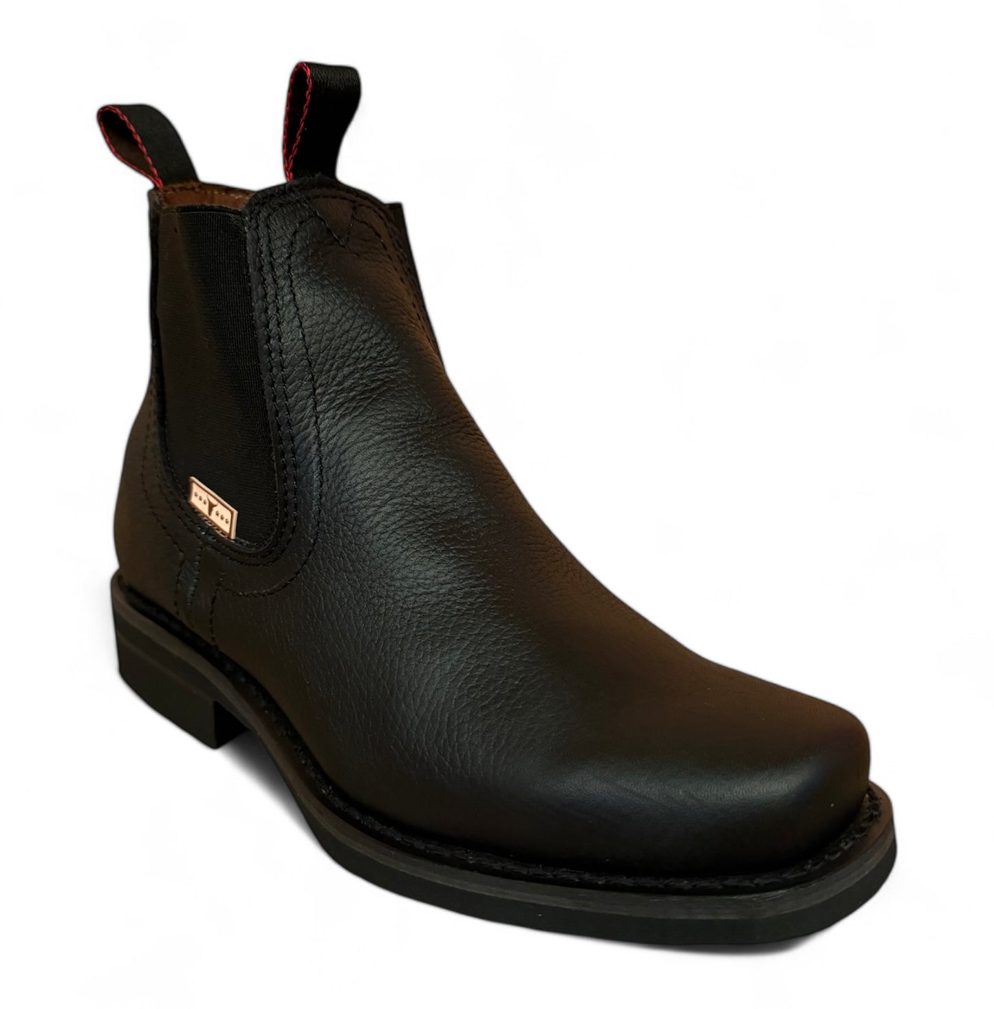 Bota Estilo Vaquero Rodeo Piel Caballero Elegante De Vestir