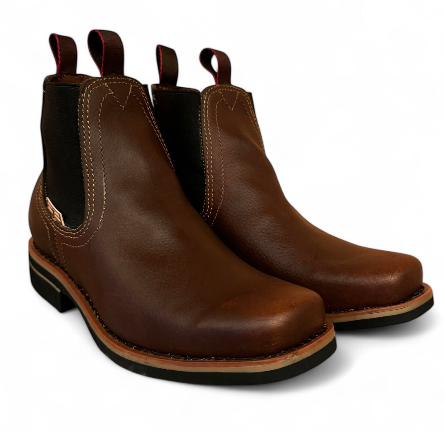 Bota Estilo Vaquero Rodeo Piel Caballero Elegante De Vestir