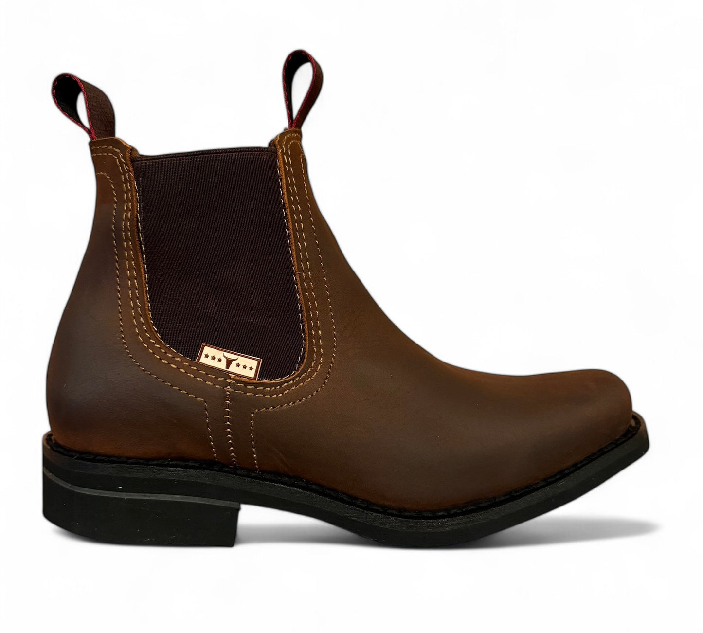 Bota Estilo Vaquero Rodeo Piel Caballero Elegante De Vestir