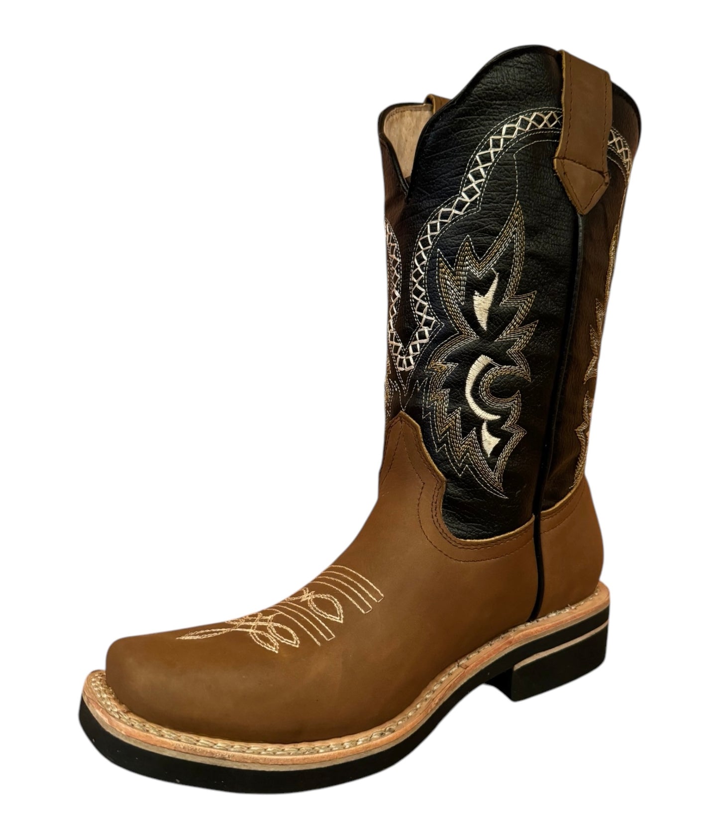 Bota Vaquera Rodeo Elegante Caballero Calidad Piel Texanas