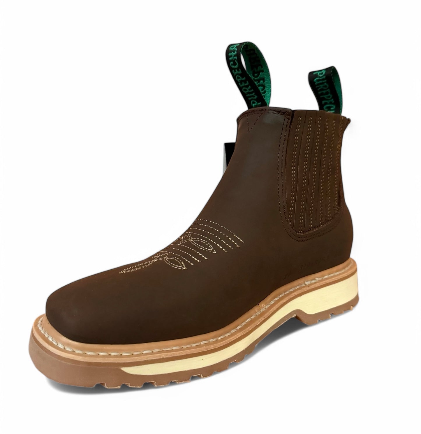 Botas Borceg0 Estilo Barbas Piel Genuina Purepecha Uso