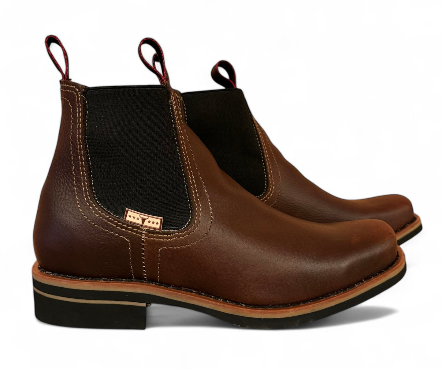 Bota Estilo Vaquero Rodeo Piel Caballero Elegante De Vestir